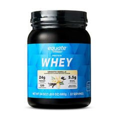 Equate Whey Protein Powder, Smooth Vanilla, 24 oz