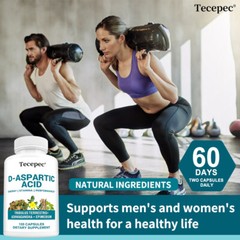 D-Aspartic Acid -Testosteron Booster, Energy & Stamina, Muscle Gain Capsules