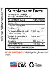 Fat Loss Supplement – CLA 1250mg – Fast Weight Loss – Herbal Blend – 1B 90Ct