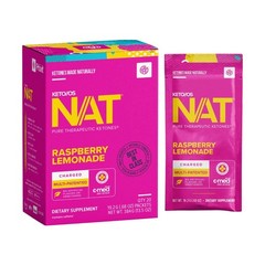 PRUVIT Keto OS NAT Raspberry Lemonade Charged 20 Pack Sealed New