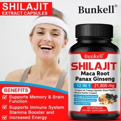 SHILAJIT Maca Root Panax Ginseng extract Muscle Health Energy&Performancesupport