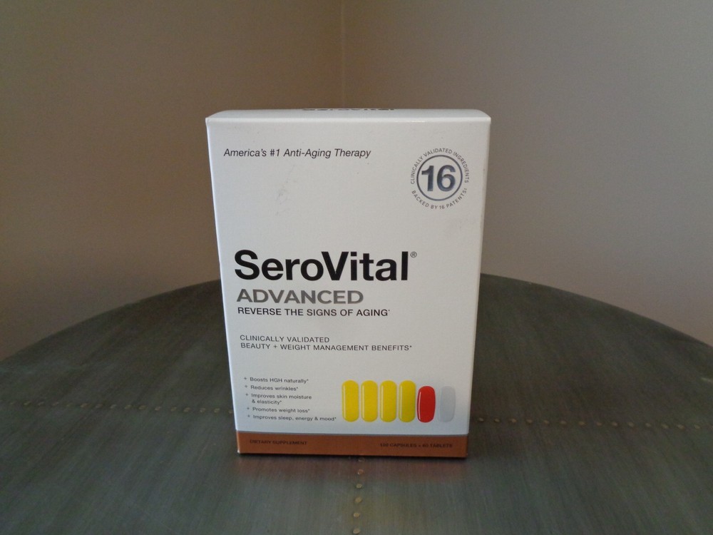 SeroVital Advanced Supplement 180 Count NIB 10/2026 Expiration SEALED