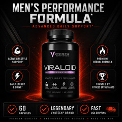 Natural Testosterone Booster Optimize Muscle Strength Viraloid by Vyotech 3 Bt