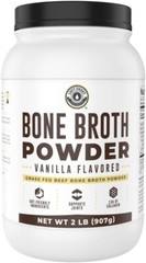 Left Coast 32oz Vanilla Bone Broth Protein Powder Grass Fed Beef, Non-GMO, 2lb