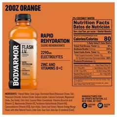BODYARMOR Flash I.V. Rapid Rehydration – 4 Flavor Variety Pack – 16oz Bottles