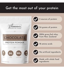 Just Ingredients Protein Powder Chocolate | 24g Protein | 15 Servings