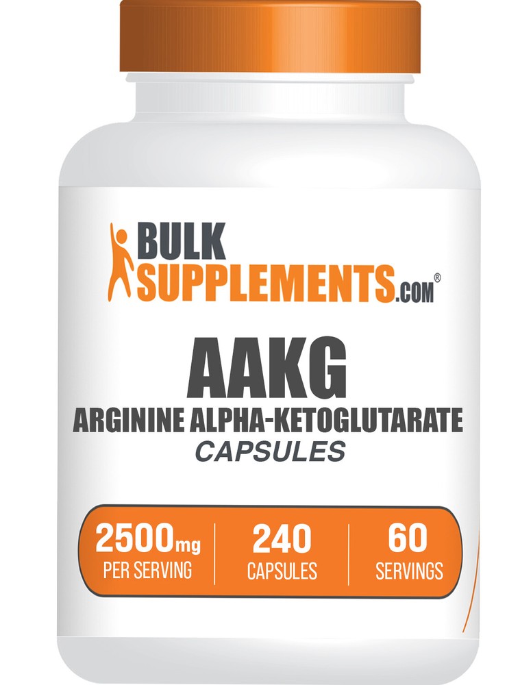 BulkSupplements L-Arginine Alpha-Ketoglutarate(AAKG) Capsules-2500mg Per Serving