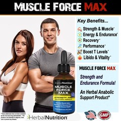 Body Building Supplement Muscle Force Max 2 Bottle Pack 175mg Growth Formula