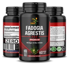 Fadogia Agrestis Pills 1,000mg (Maximum Strength) 10:1 Stem Extract 60 Caps