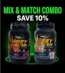 Force One Whey Protein 3lb – Combo 2 Flavors – Mix & Match – Zero Sugar