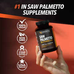 Saw Palmetto Supplement | 3X Formula With Stinging Nettle & Pumpkin Ext 120 Caps