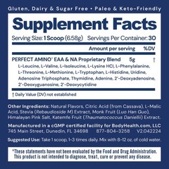 Perfectamino Powder – BCAA and EAA Powder for Pre and Post Workout – Amino Acid