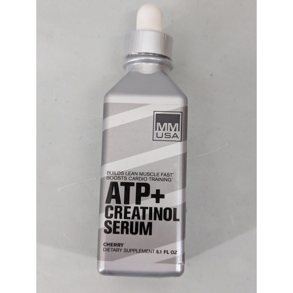 New Sealed MM USA ATP+ Creatinol Serum Pre-Workout 5.1 fl oz Cherry EXP 11/2026