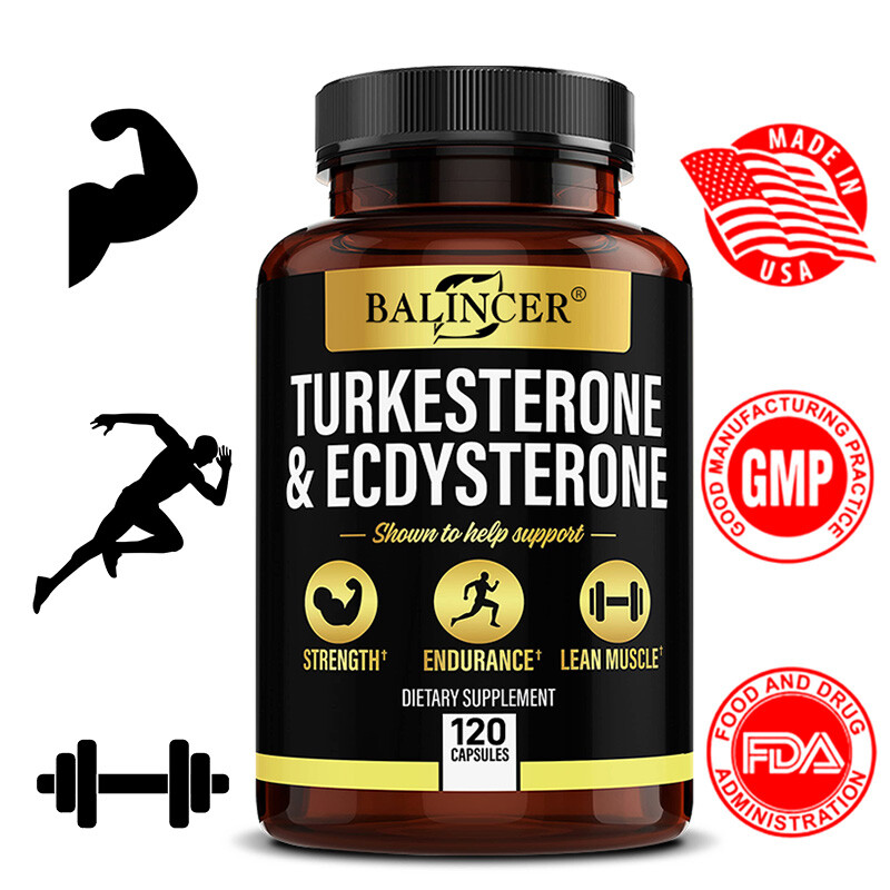 Turkesterone Capsules, 120 Capsules – Non-GMO & Gluten Free Supplement
