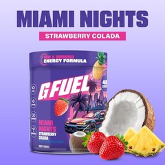 G Fuel Miami Nights 2.0 Energy Drink Powder, 9.8 Ounce (Pack of 1), No Color