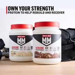 Muscle Milk Genuine Protein Powder, 1.93 Pound (Pack of 1), Cookies N Crème