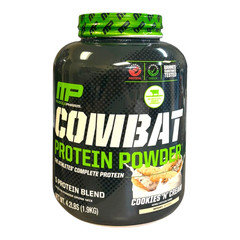 MusclePharm Combat Protein Powder, Cookies ‘N’ Cream, 4.2 Pounds, 52 Servings
