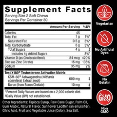 Force Factor Test X180 Testosterone Support For Men Clinically Studied Ksm-66