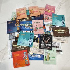 Mixed Brands Assorted Protein Supplement Powder Single-Serve Sample Packets