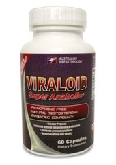 Build Muscle Strength Viraloid Natural Testosterone Booster Burn Fat 3 Bottles