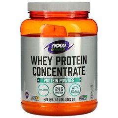 Now Foods, Sports, Whey Protein Concentrate, Natural Unflavored, 1.5 lbs (680 g)
