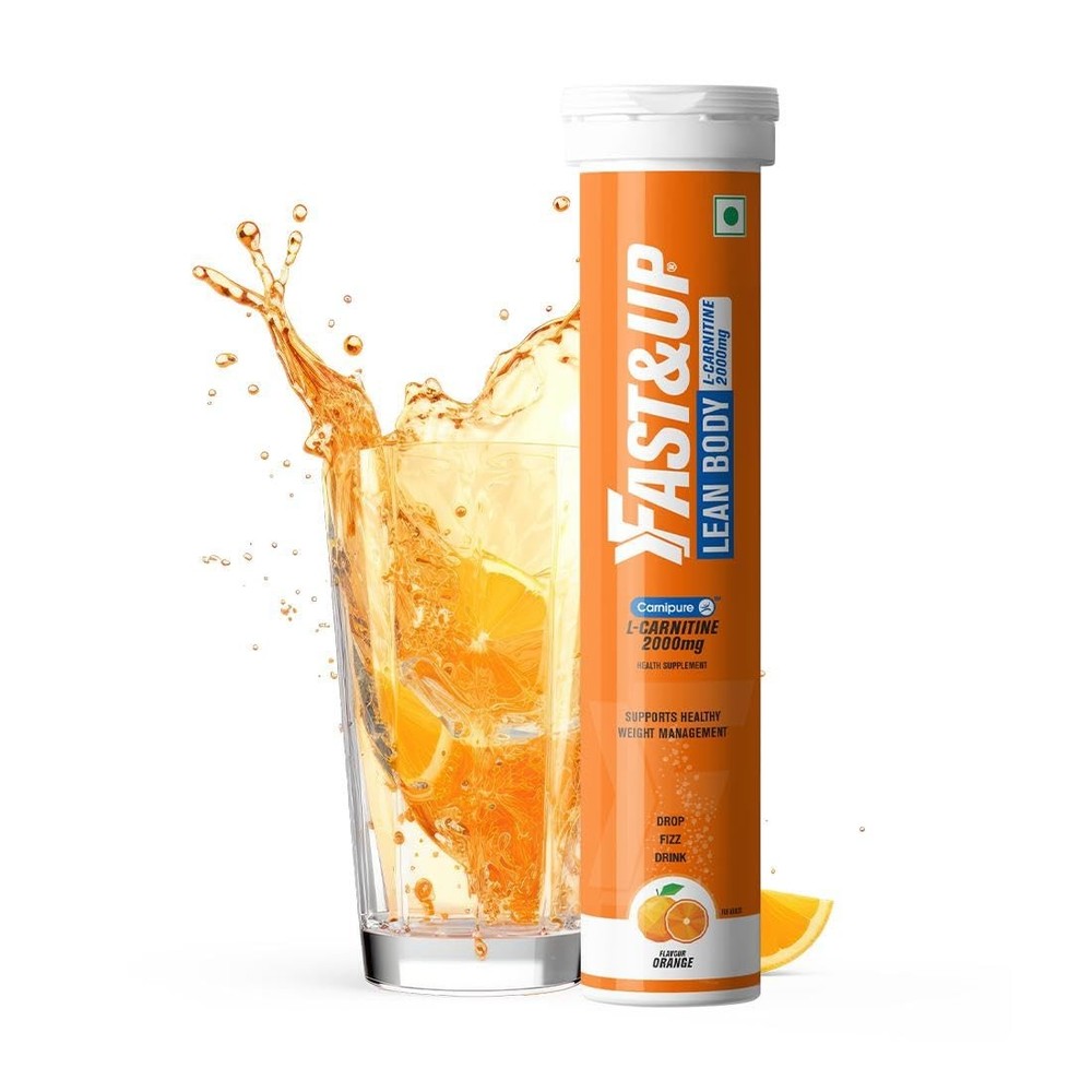 Fast&Up L Carnitine 2000mg Effervescent Orange 20 Tabs
