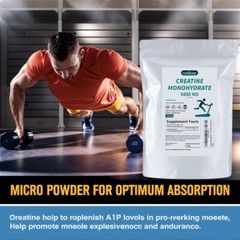 Luckycare Creatine Monohydrate Muscle Build 100% Pure Powder 10OZ-5g Per Serving