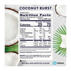 Pedialyte Electrolyte Drink Coconut Burst 1L 4 Pack Hydration for Kids & Adults