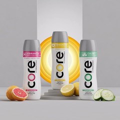 CORE Hydration+ Immunity Lemon Vitamin C & Zinc Enhanced Water 23.9oz Pack of 12