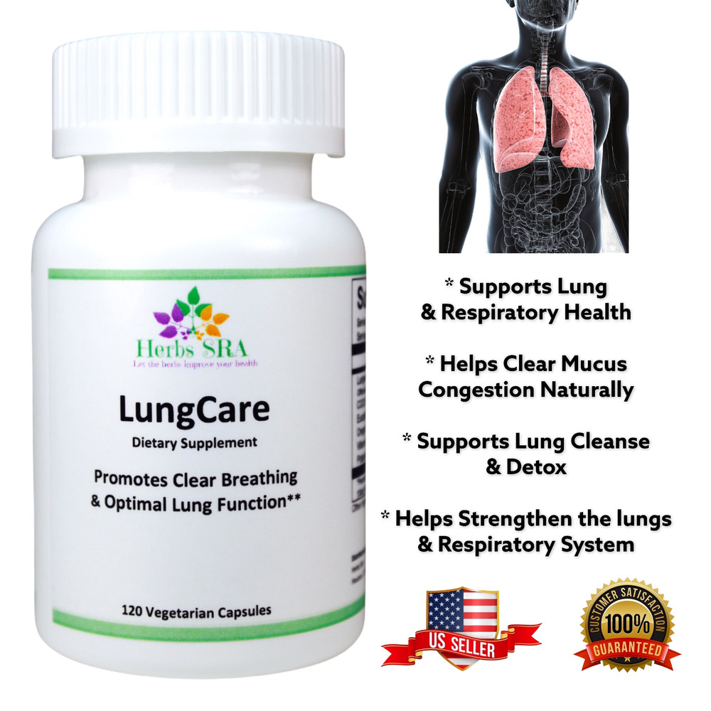 LUNGWORT, EUCALYPTUS, CoQ10 formula, 120 Capsules, Biomedical Natural Formula.