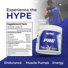 Alpha Supps Pre | Pre-Workout Powder for Men & Women Pump Focus Energy 30 Svgs
