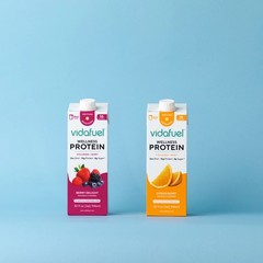 2 Pack Vidafuel Wellness Protein Drink Berry Delight & Citrus Burst 32oz Each