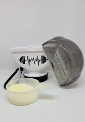 Portable Supplement Powder Storage Container/Funnel Keychain Gym Free Shipping