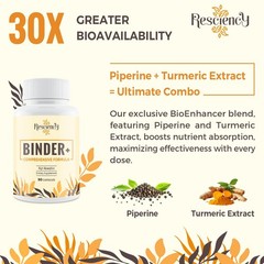 Detox Binder Supplement – Activated Charcoal, Zeolite, Bentonite Clay, Milk This