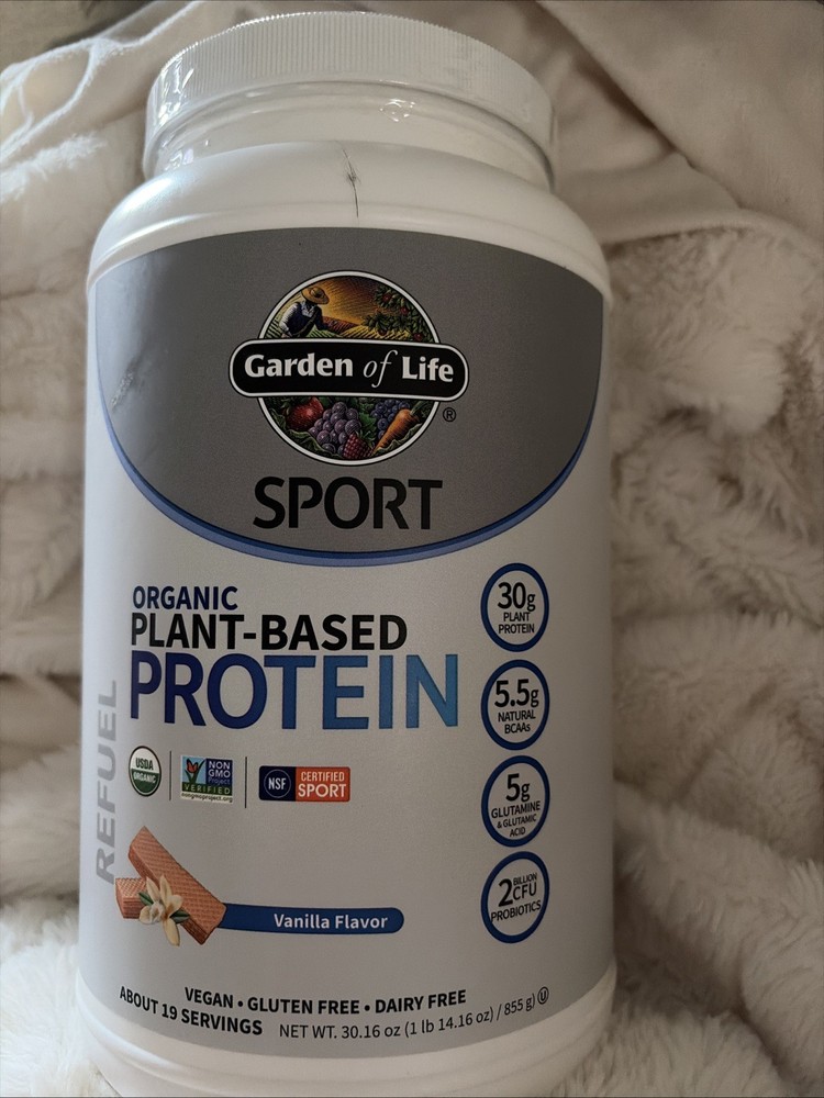 Garden Of Life Sport Organic Plant-Based Protein Vanilla 1lb14.16oz Exp:12/26