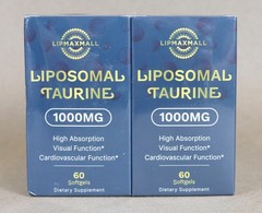 2 Liposomal Taurine Supplement 1000mg, High Absorption Amino Acid 60 Softgels