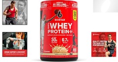 SIXSTAR Whey Protein Plus – 30g Protein & Immune Support, Vanilla Cream, 1.8lbs