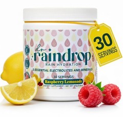 Electrolyte Powder Drink Mix – Raspberry Lemonade, Sugar-Free, Gluten-Free, Spor