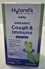 2x Hyland’s Baby Organic Cough & Immune Nighttime 2 fl oz each EXP 8/2026- 1yr+