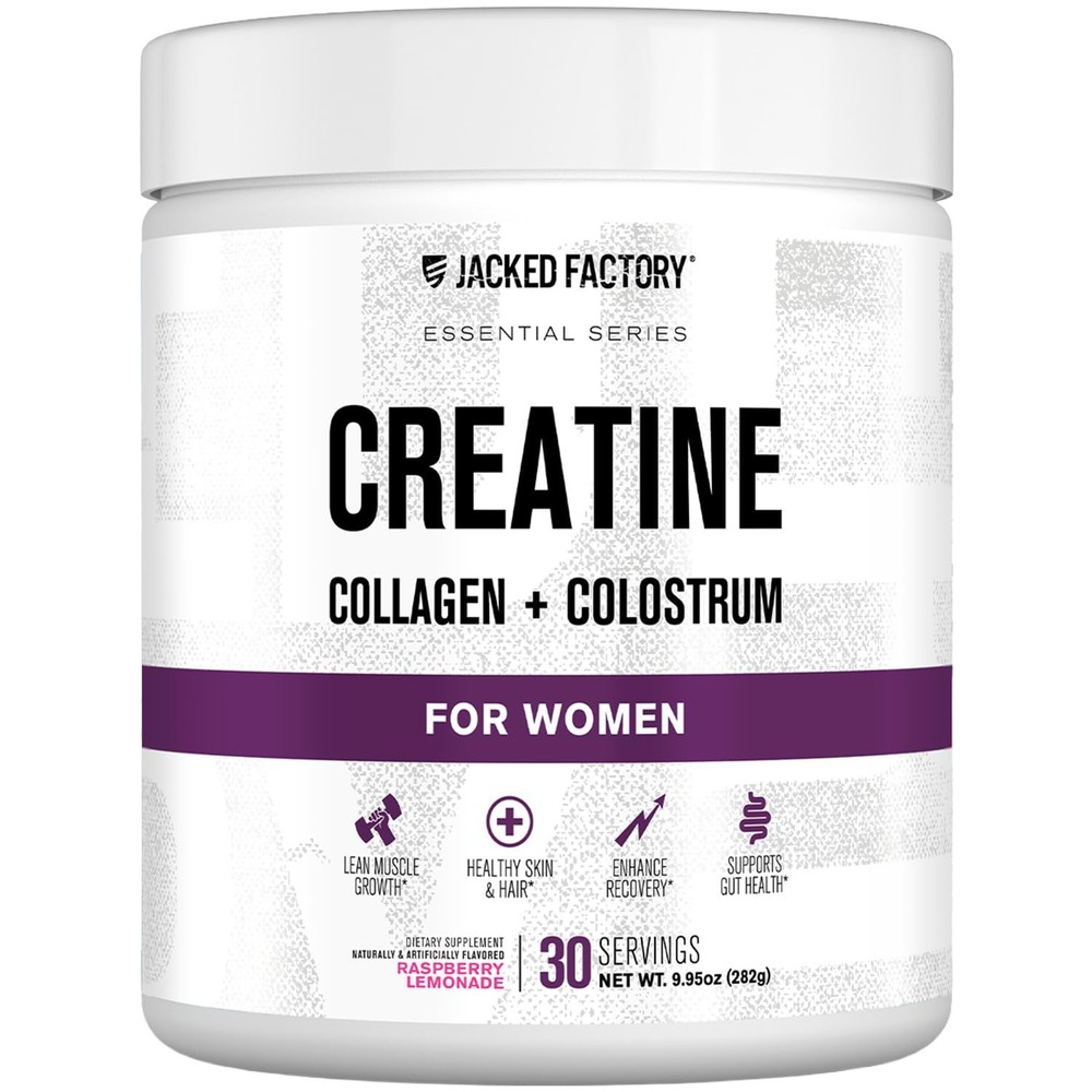 Creatine for Women – Creatine Monohydrate with Collagen + Colostrum to Suppor…