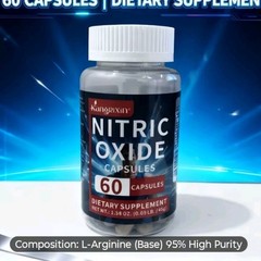 KangRixin Nitric Oxide Capsules L-Arginine 2 pack 120 Capsules