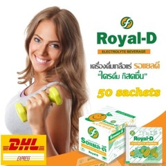 50 Sachets ROYAL D Electrolyte Beverage Replacement for Losing Sweat Sports DHL