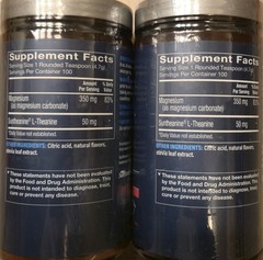 (2)Vthrive MAGNESIUM RELAX Powder 1.1 lb X 2 (200 Ser) Rasp Lemon BEST BY 05/26