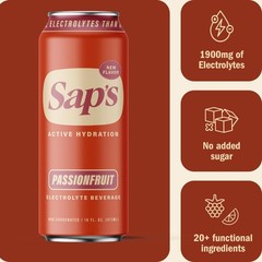 Sap’s Rapid Rehydration Sports Drink – 12 Cans, 16 fl oz(Pack of 12)