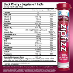 Zipfizz Energy Multi-Vitamin Hydration Drink Mix, Black Cherry, 20 ct.