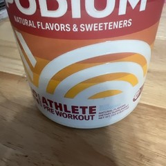 PODIUM Natural Flavors & Sweeteners Athlete Pre Workout Blue Raspberry Exp 01/26