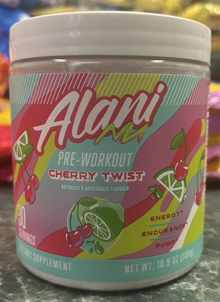 Alani Nu Pre-Workout Powder Cherry Twist 30 Servings 10.9oz