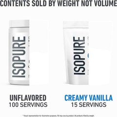Isopure Whey Isolate – Zero Carb or Low-Carb, Creamy Vanilla