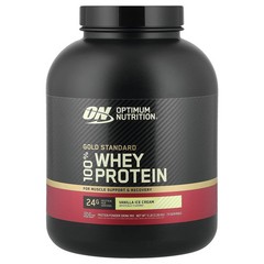 Optimum Nutrition, Gold Standard 100% Whey Protein Powder, Vanilla Ice Cream 5lb