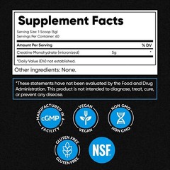 Micronized Creatine Monohydrate Powder Unflavored Creatine Women & Men 10.6 oz